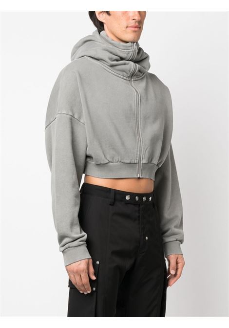 Grey stand-up collar zip-up sweatshirt - ENTIRE STUDIOS -  unisex ENTIRE STUDIOS | ES2156RH